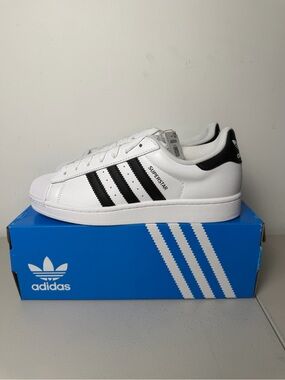 adidas Superstar II White Black Shoes